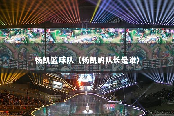 杨凯篮球队（杨凯的队长是谁）